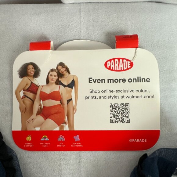 Parade Butterfly Print Lingerie Set Mesh Bra Thong Medium Plus Supportive - Picture 4 of 8